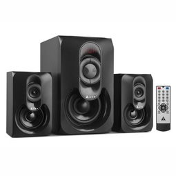 金河田F111智能遙控多媒體音箱 全木質經典與現代科技的融合